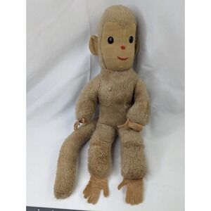 Douglas Cuddle Toys Monkey Plush 15 Inch Vintage Tan  Stuffed Animal Toy
